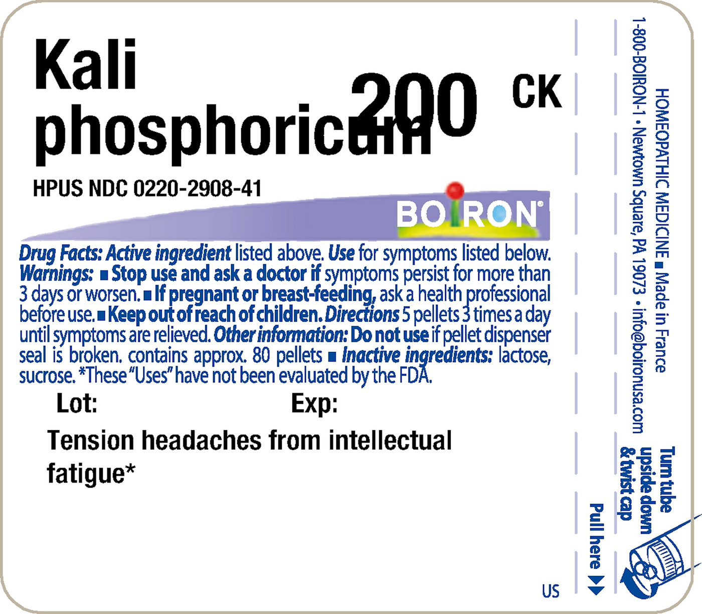 Kali phosphoricum 200CK 80 plts Curated Wellness