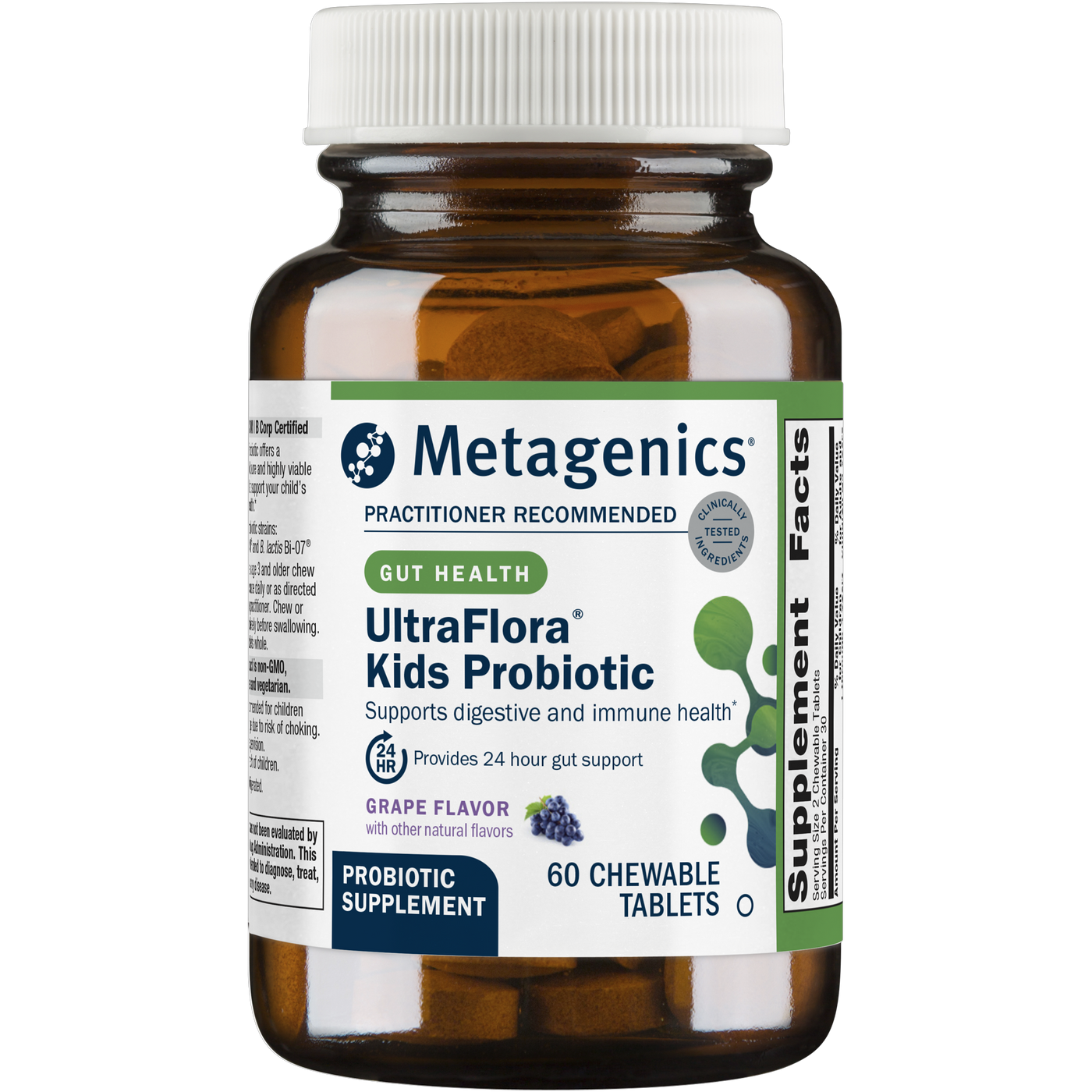 UltraFlora® Kids Probiotic 60 tabs Curated Wellness