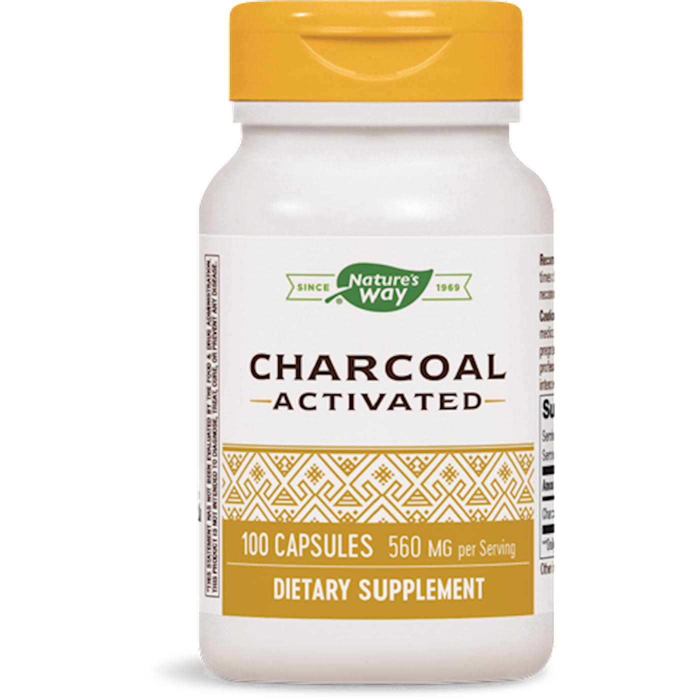 Activated Charcoal 560 mg  Curated Wellness