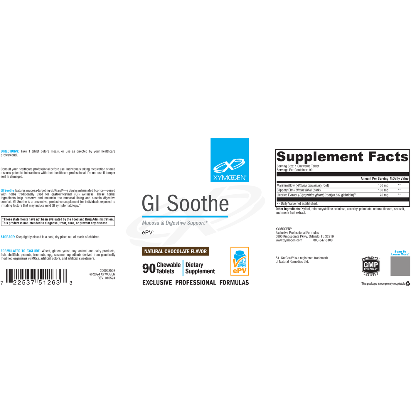 GI Soothe Chocolate Flavor t Curated Wellness