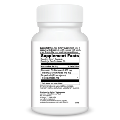 Curcumin C3 Complex 60 caps Curated Wellness