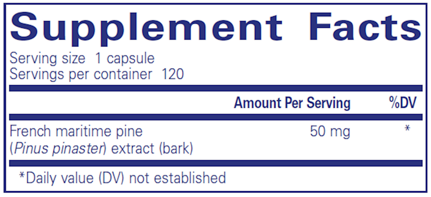 Pycnogenol 50 mg  Curated Wellness