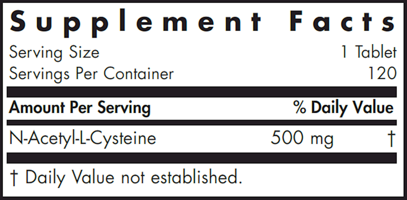 NAC N-Acetyl-L-Cysteine 500 mg  Curated Wellness