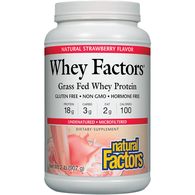 Whey Factors Powder Mix Strawberry  Curated Wellness