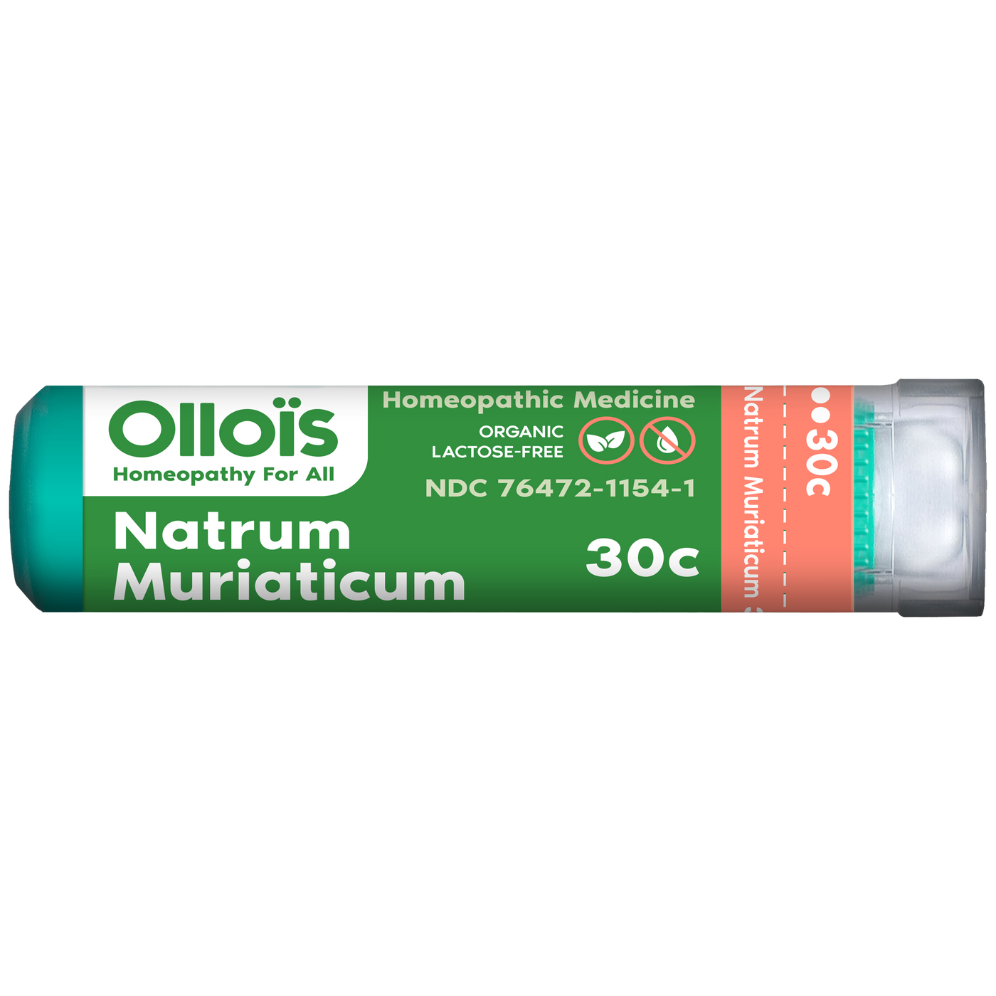 Natrum Muriaticum 30c Pellets, 80ct Curated Wellness