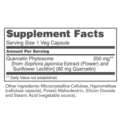 Quercetin Phospholipid 250mg 90 caps Curated Wellness