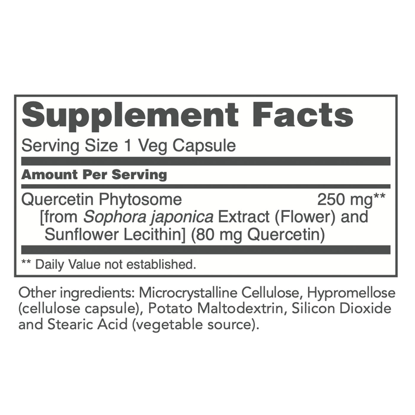 Quercetin Phospholipid 250mg 90 caps Curated Wellness