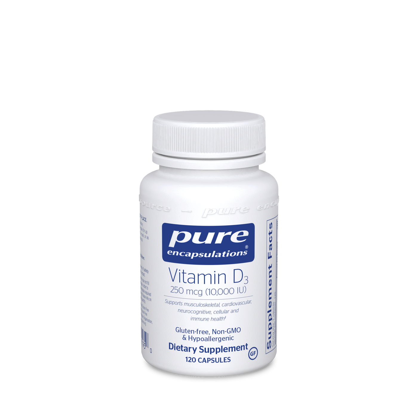 Vitamin D3 10,000 IU 120 vcaps Curated Wellness