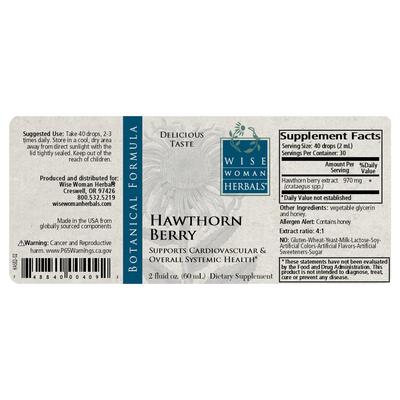 Hawthorne Berry 60ml Curated Wellness