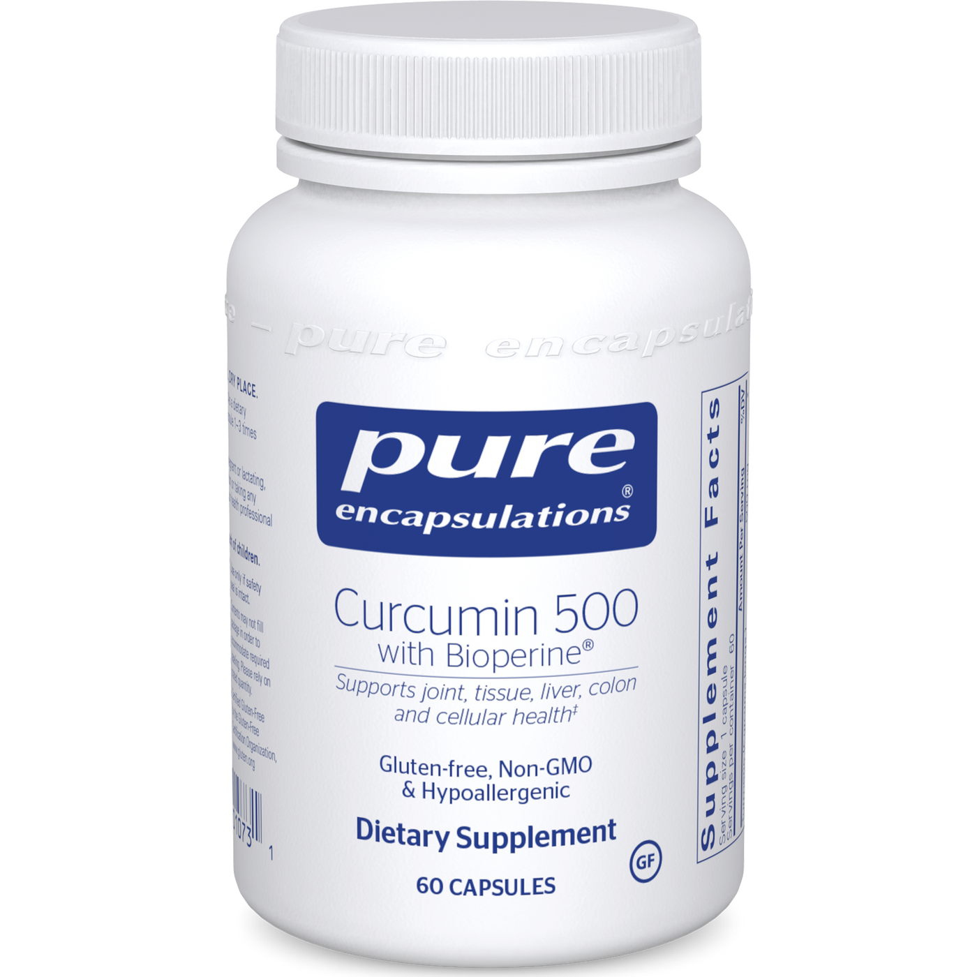 Curcumin 500 with Bioperine 60 vcaps Curated Wellness