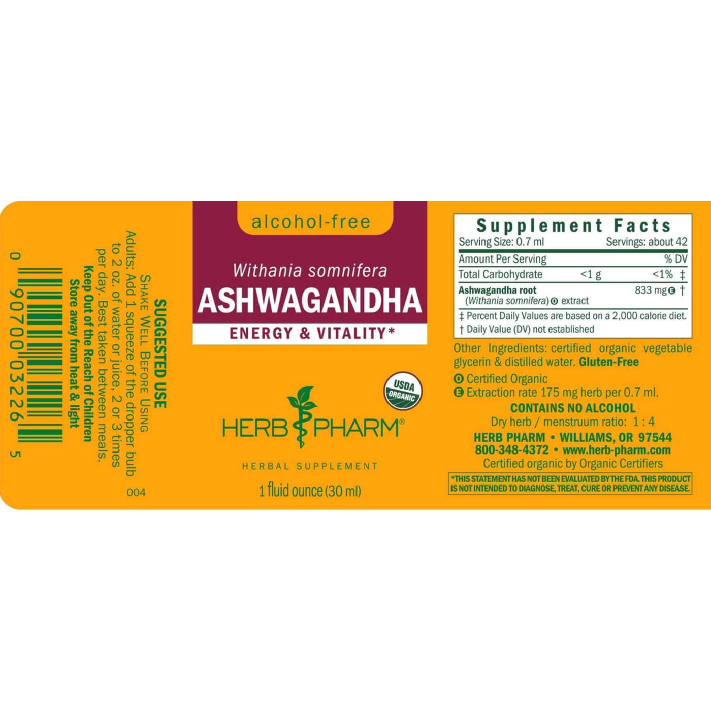 Ashwagandha Withania somnifera ml Curated Wellness