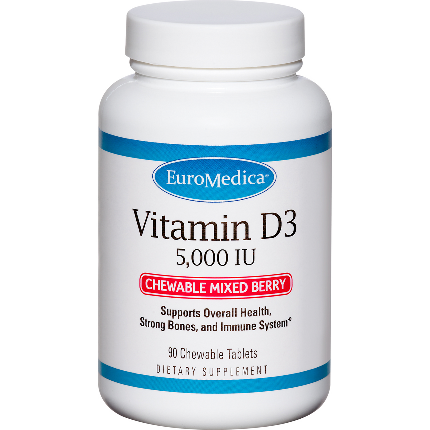 Vitamin D3 5,000IU Mixed Berry 90 Chews Curated Wellness