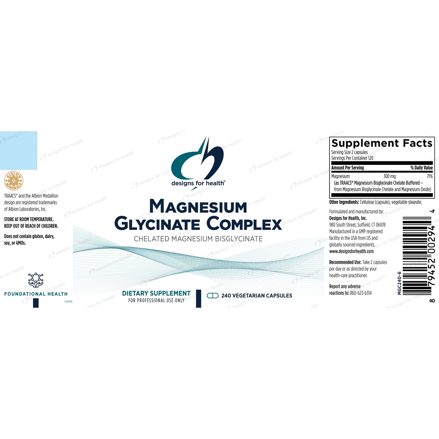 Magnesium Glycinate Complex  Curated Wellness