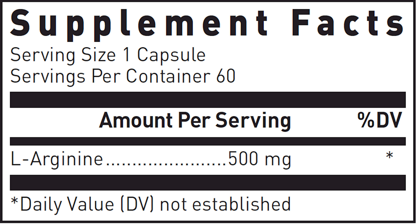 L-Arginine 500 mg  Curated Wellness