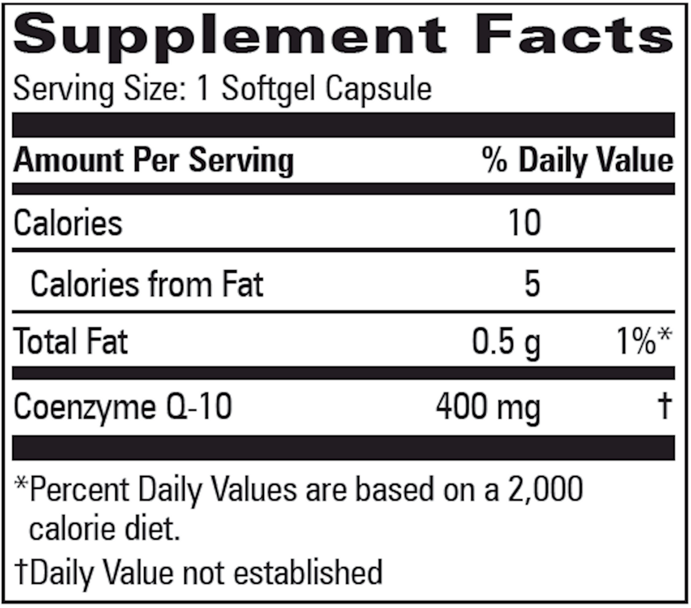 CoQ10 400 mg 30 gels Curated Wellness