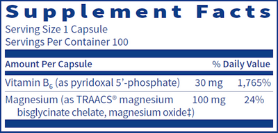 P-5-P Plus with Magnesium 100 vegcap Curated Wellness