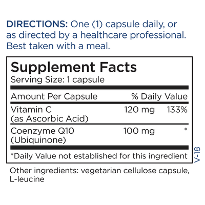 CoQ10 100 mg 60 caps Curated Wellness