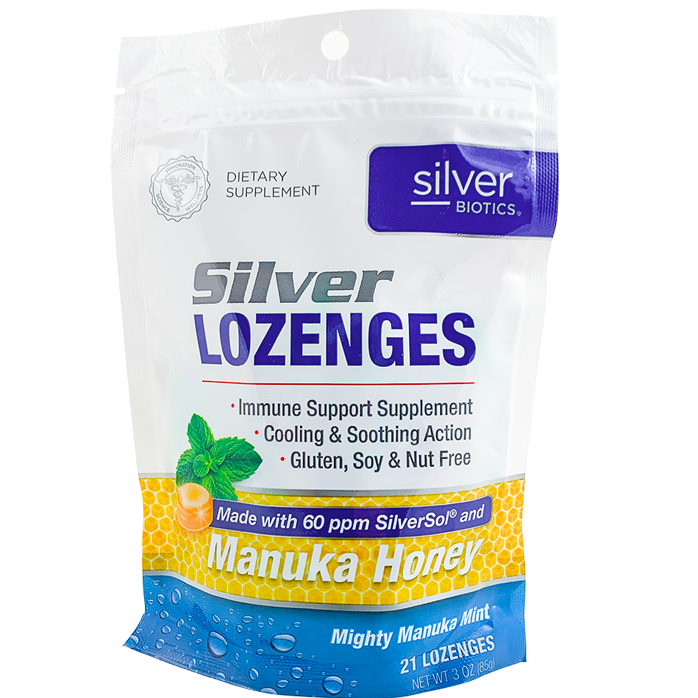 Silver Biotics Lozenges Manuka  Curated Wellness