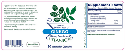 Ginkgo 90 caps Curated Wellness