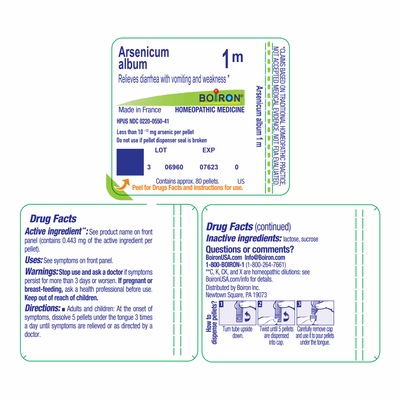 Arsenicum album 1M 80 plts Curated Wellness