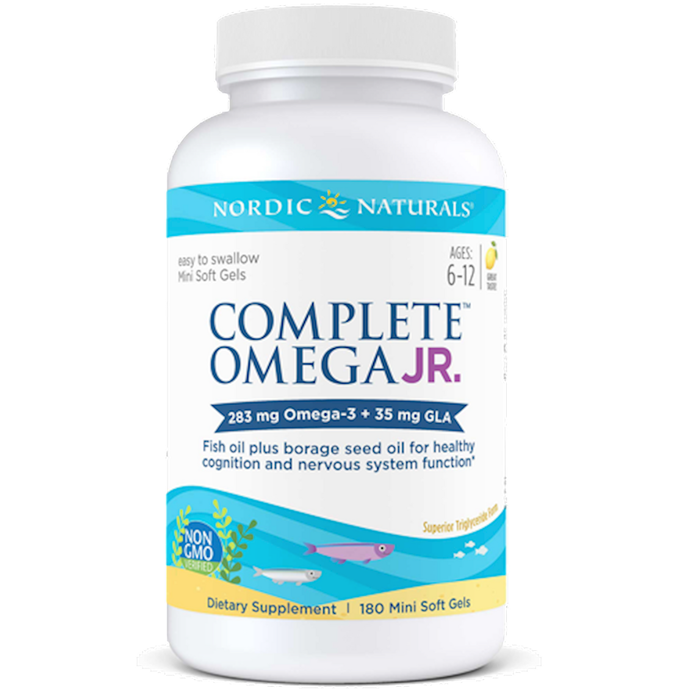 Complete Omega Junior 180 mini sftgels Curated Wellness