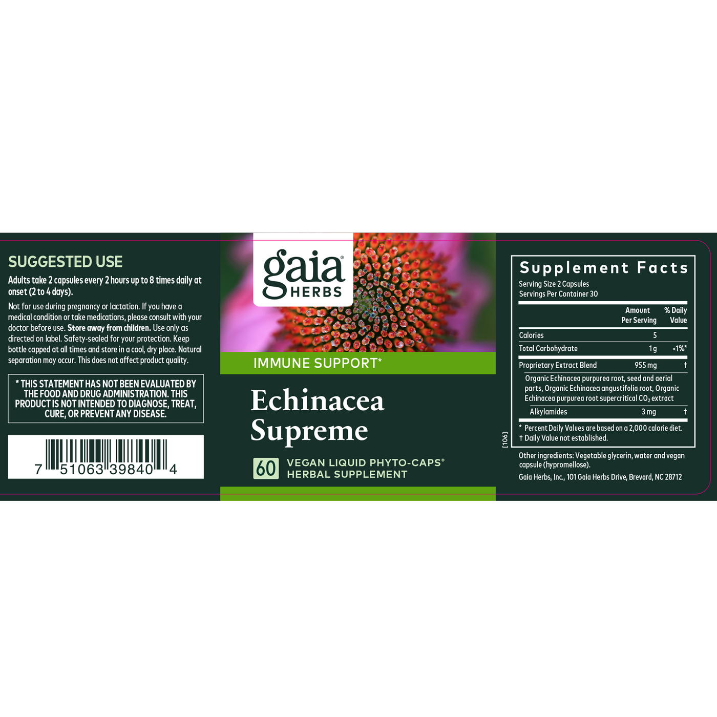 Echinacea Supreme 60c Curated Wellness