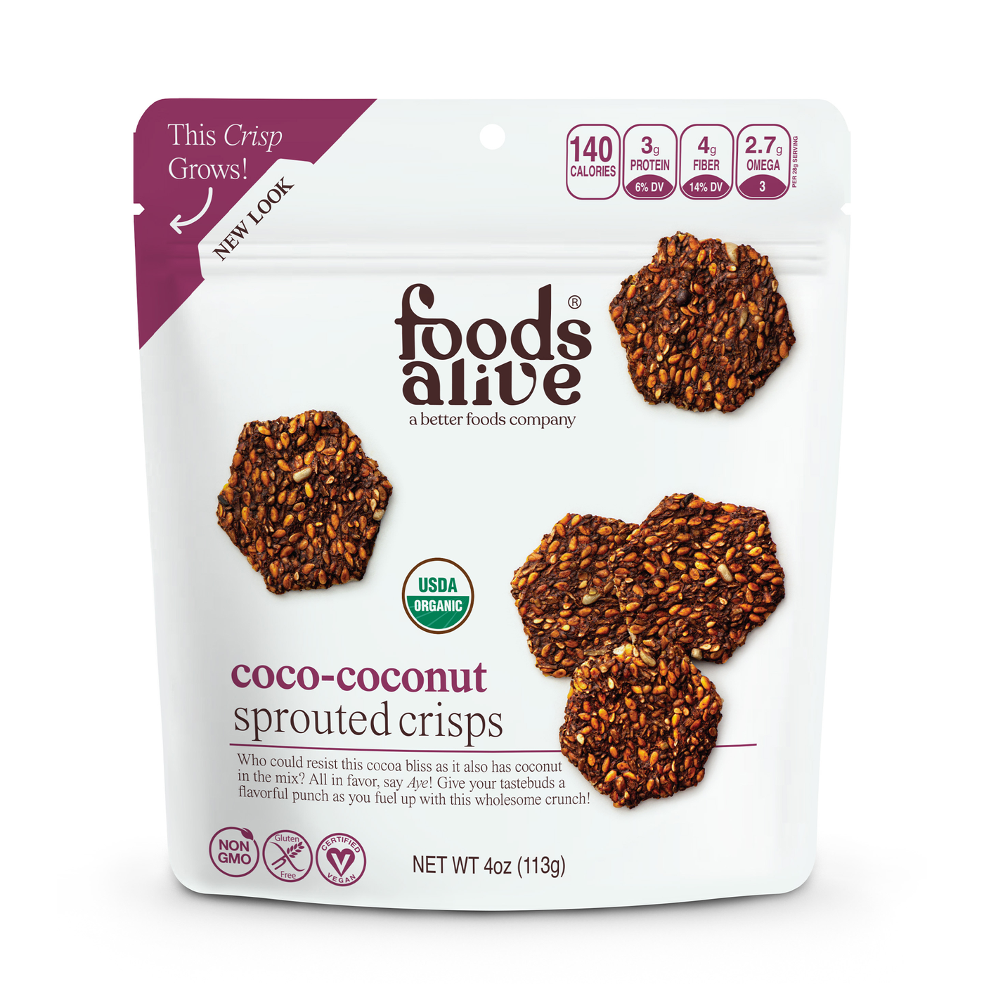 Coco-Coconut Sprouted Crisps  Curated Wellness