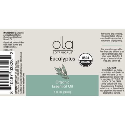 Organic Eucalyptus Essential Oil 1 fl oz Curated Wellness