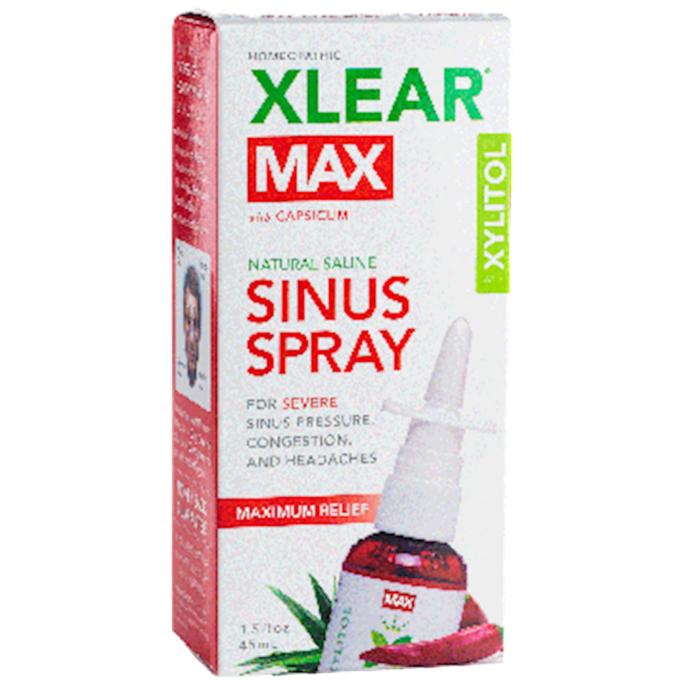 MAX Nasal Spray with Capsicum 1.5 fl oz Curated Wellness