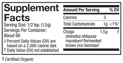 Chaga Powder 100 g Curated Wellness