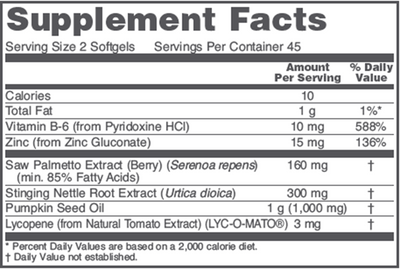 Ortho Prostate 90 gels Curated Wellness