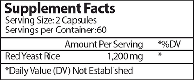 Red Yeast Rice (Rx) 600 mg  Curated Wellness