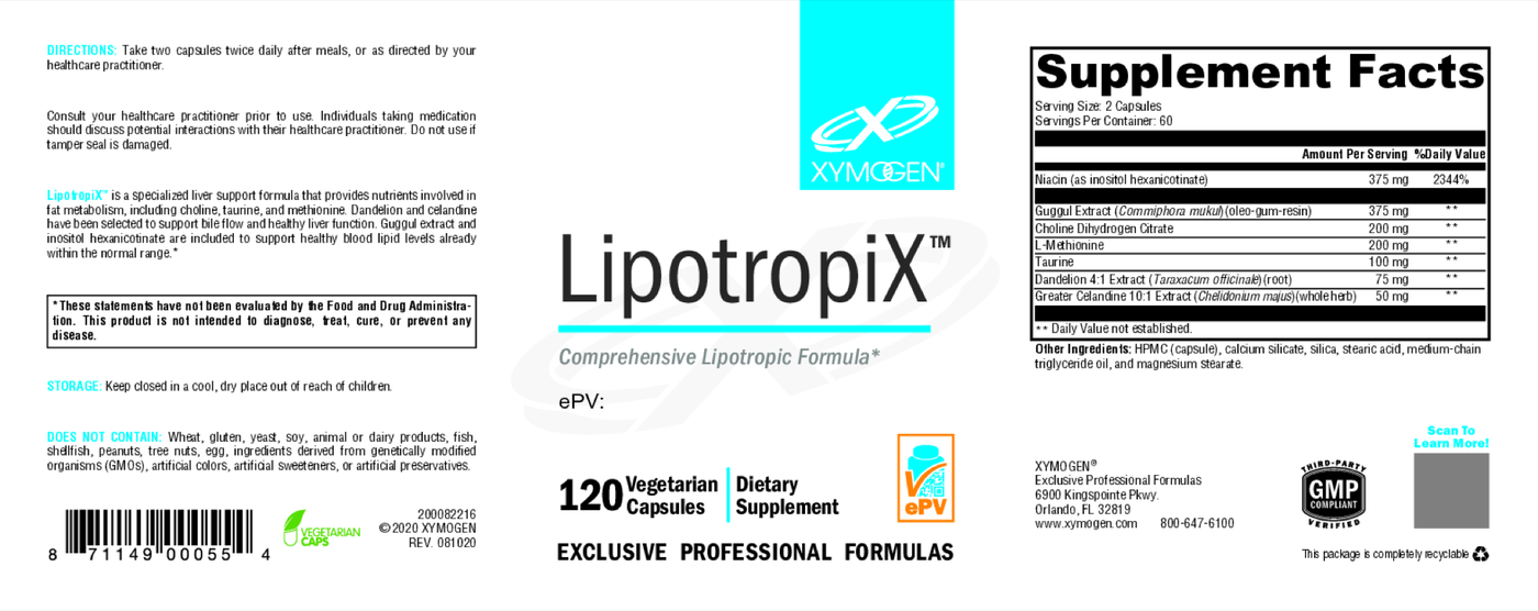 LipotropiX 120 Capsules Curated Wellness