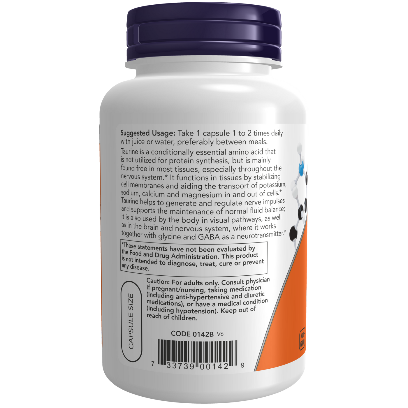 Taurine 1000 mg  Curated Wellness