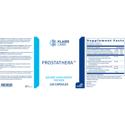 ProstaThera 120 caps Curated Wellness