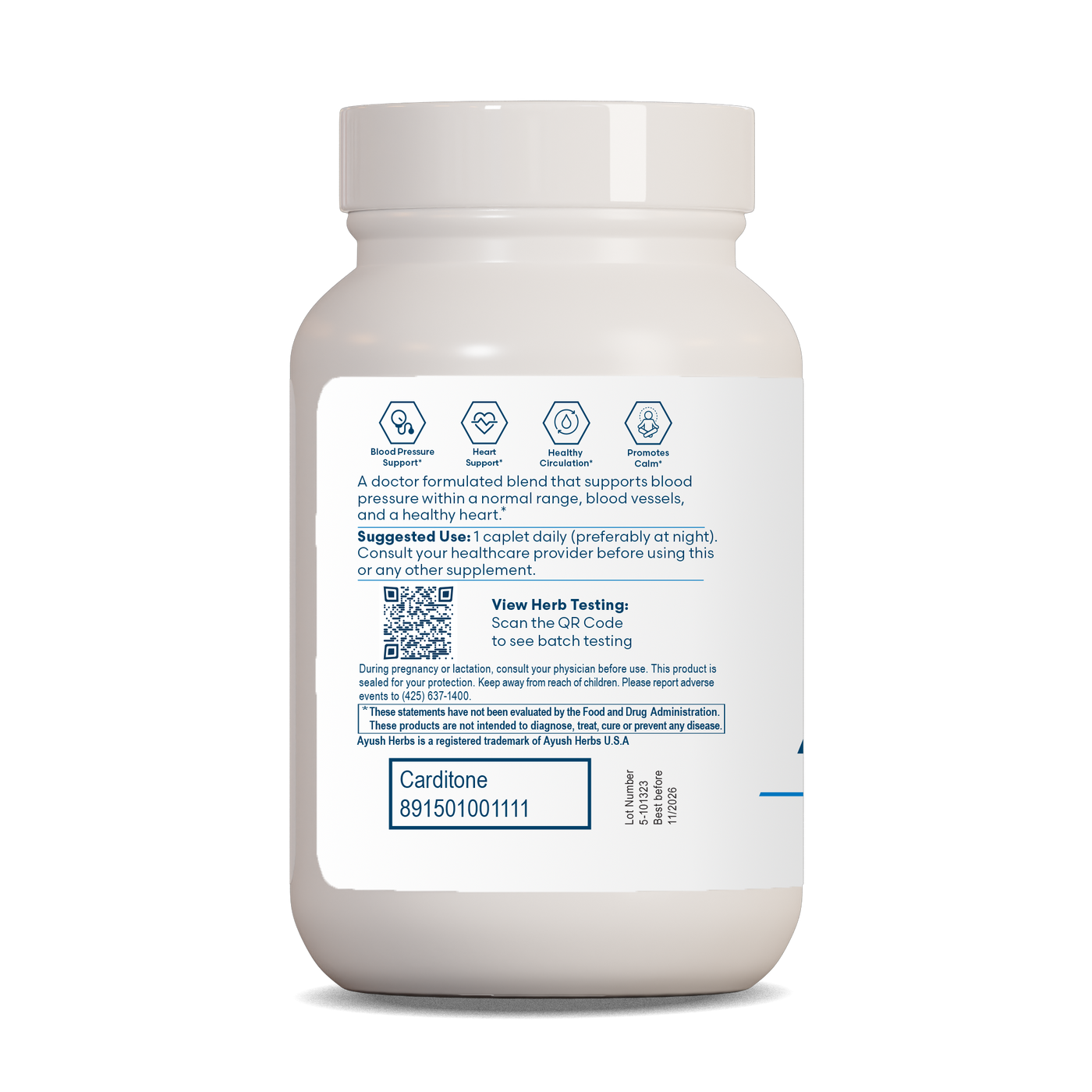 Carditone 60 vegcaplets Curated Wellness