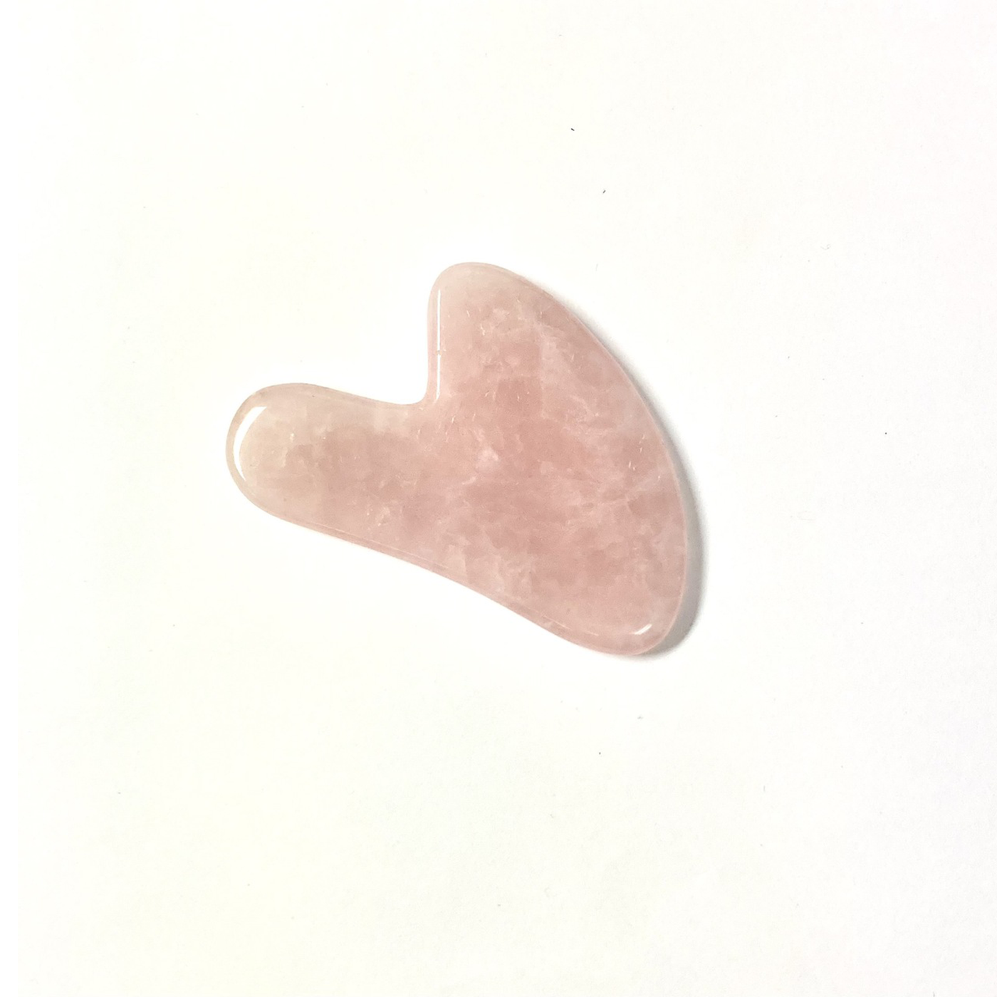 Rose Quartz Gua sha Heart Curated Wellness