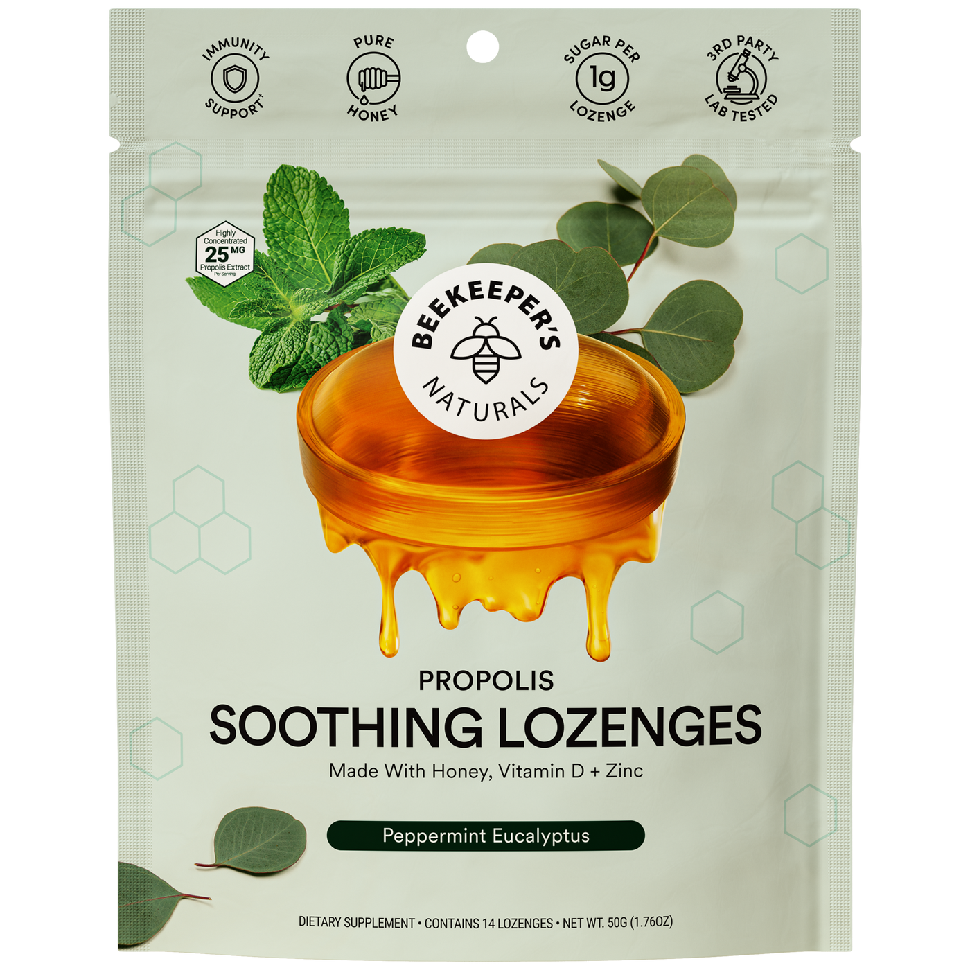 Lozenge, Peppermint Eucalyptus  Curated Wellness