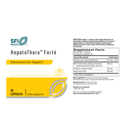 HepatoThera Forté 90 caps Curated Wellness
