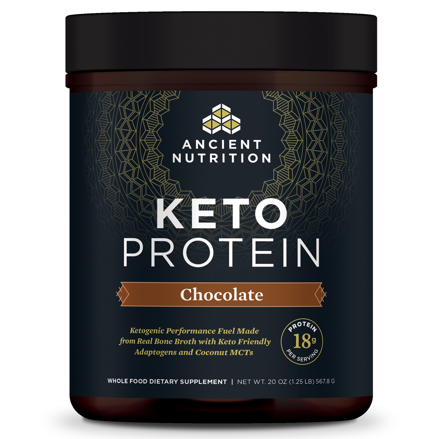 Keto Protein Chocolate 567g Curated Wellness