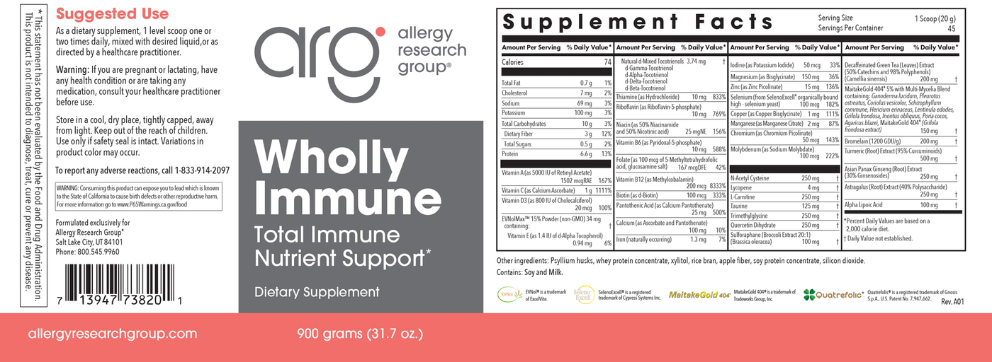 Wholly Immune 900 gms Curated Wellness