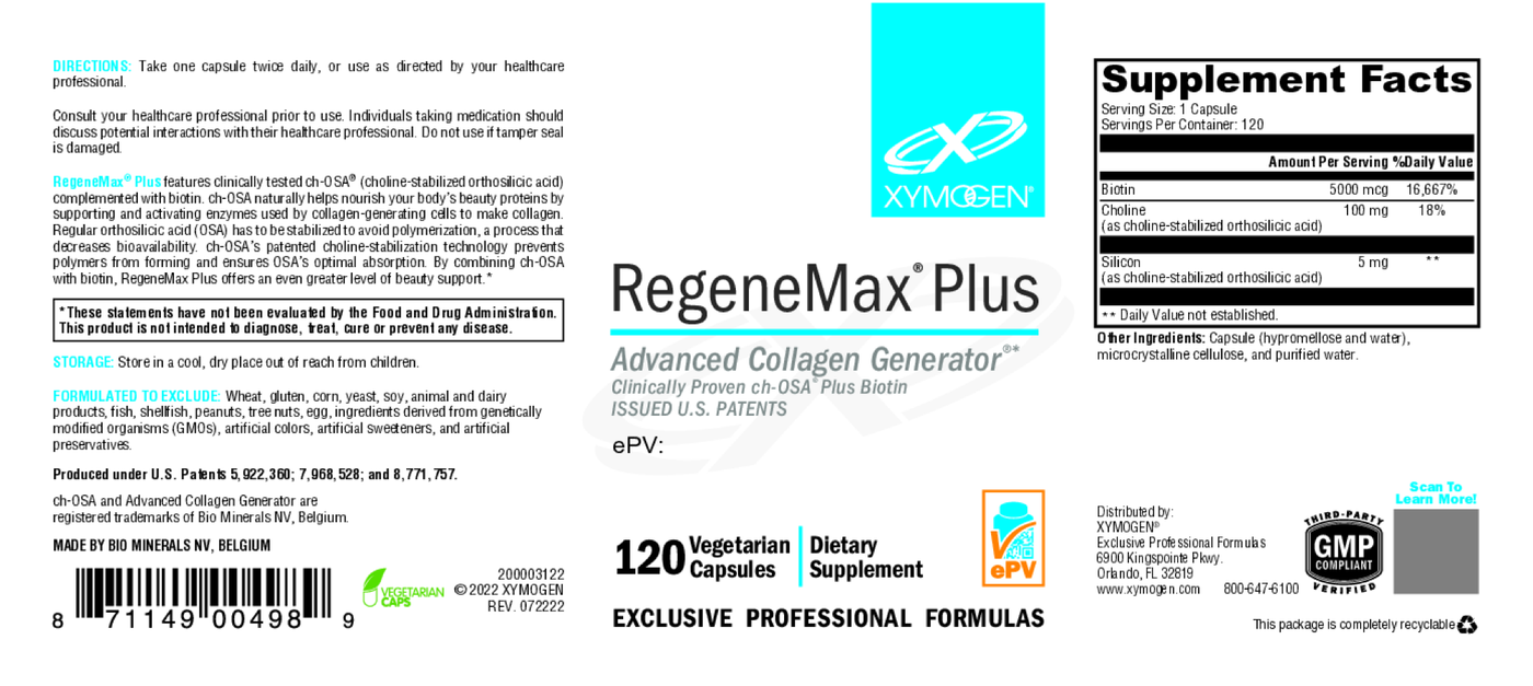 RegeneMax Plus 120 Capsules Curated Wellness