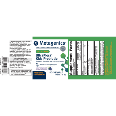 UltraFlora® Kids Probiotic 60 tabs Curated Wellness