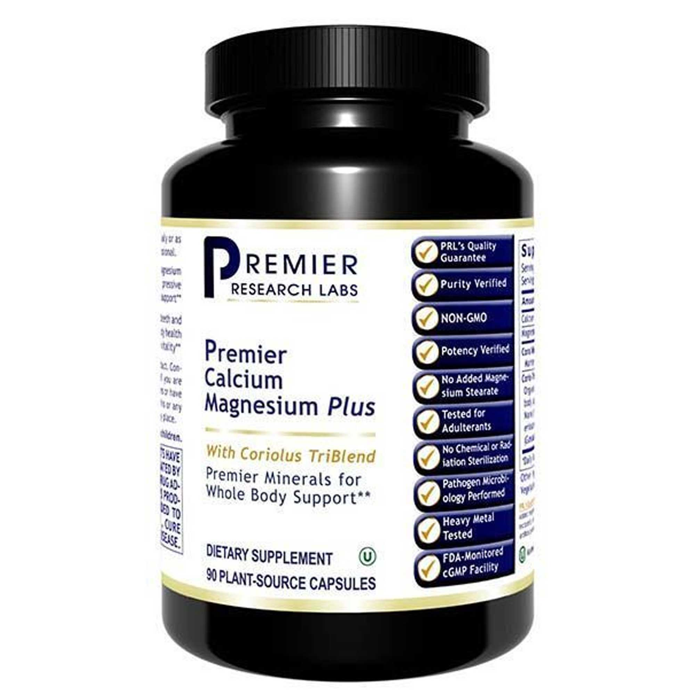 Calcium Magnesium Plus Premier 90 caps Curated Wellness