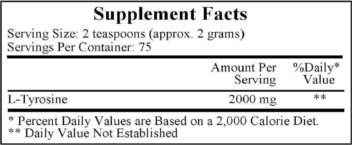 L-Tyrosine 150 gms Curated Wellness