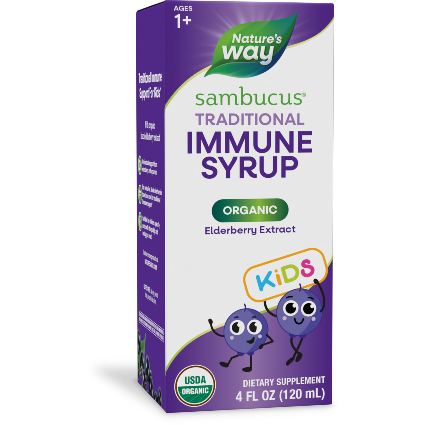 Organic Sambucus Syrup for Kids 4 fl oz Curated Wellness