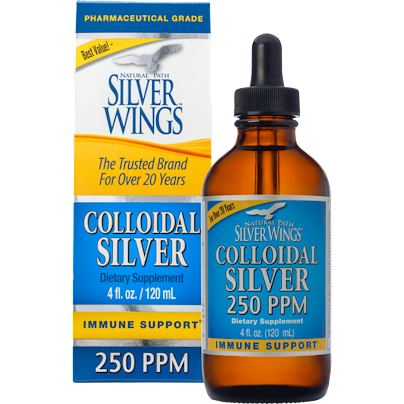 Colloidal Silver 250PPM  Dropper Curated Wellness