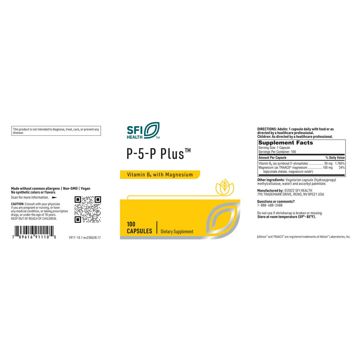 P-5-P Plus with Magnesium 100 vegcap