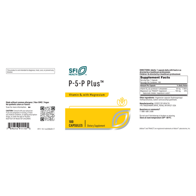 P-5-P Plus with Magnesium 100 vegcap Curated Wellness