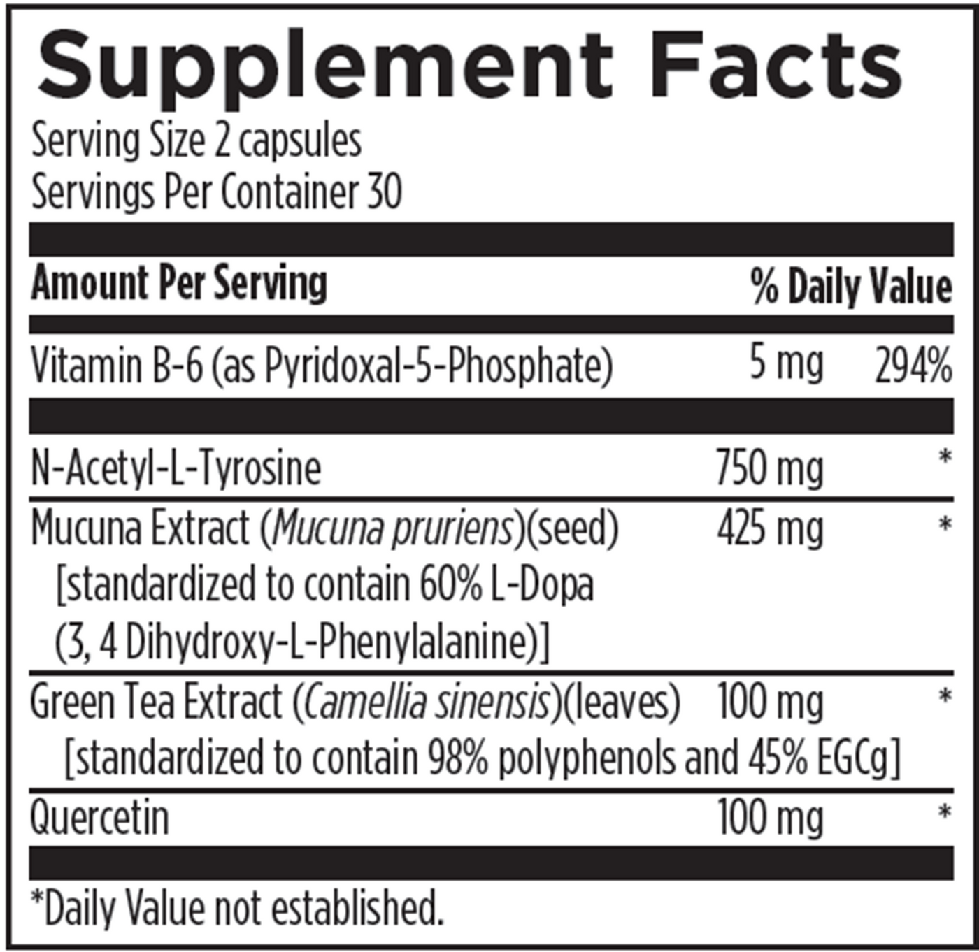 DopaBoost 60 vcaps Curated Wellness